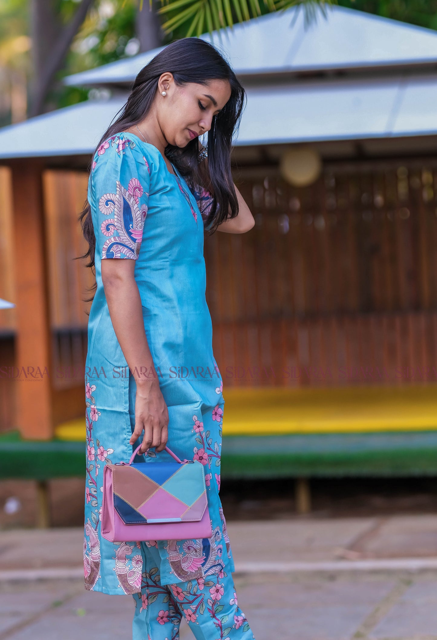 Icy blue Co-Ord Set - ST-028