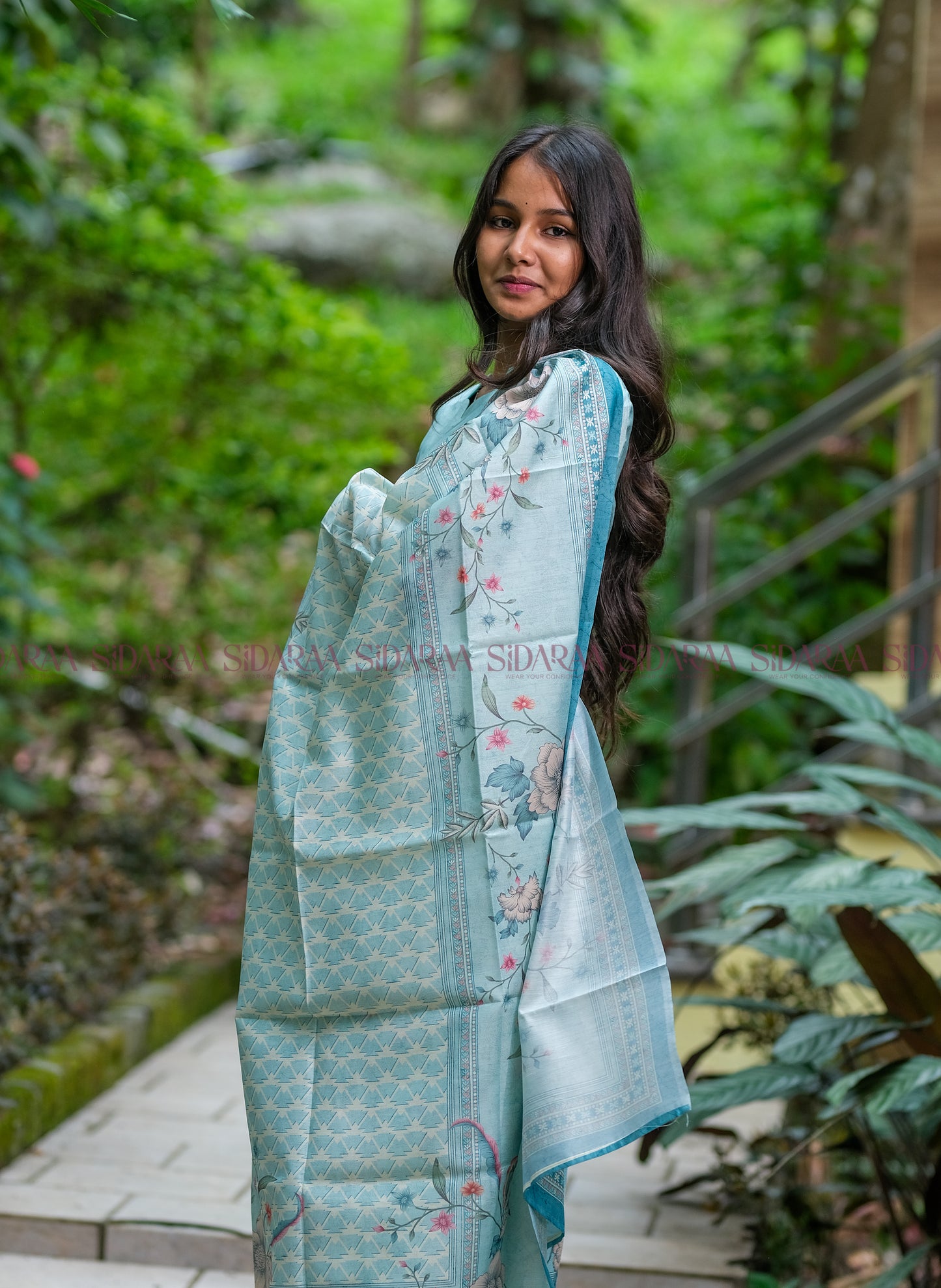 Teal Color Salwar Set - ST-025