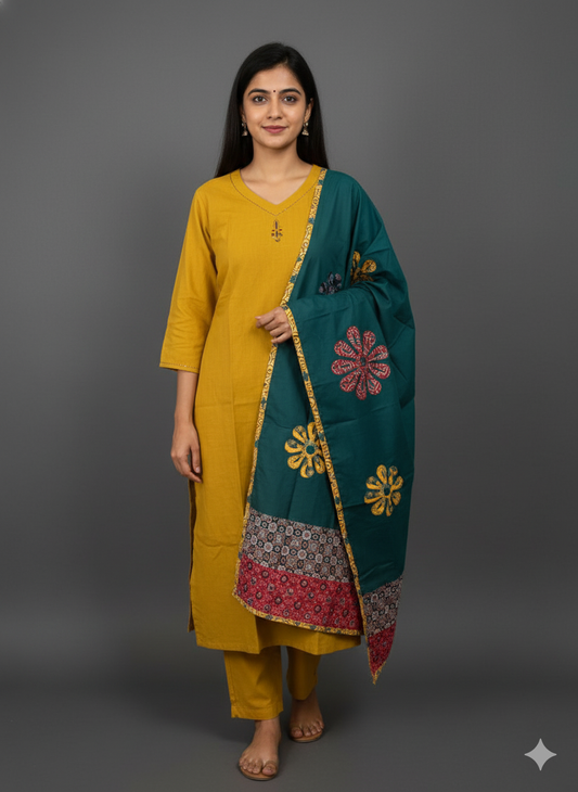 Haldi-Teal Contrast Set