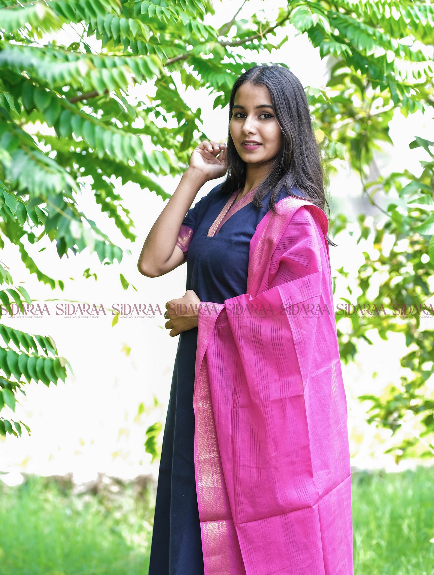 Mangalagiri Indigo Salwar Set - ST-024