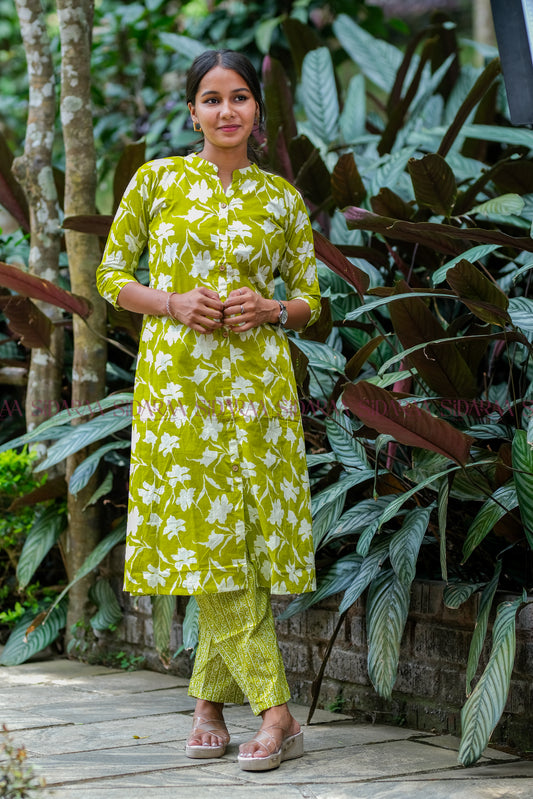 Cotton Green Co-Ord Set - ST-008