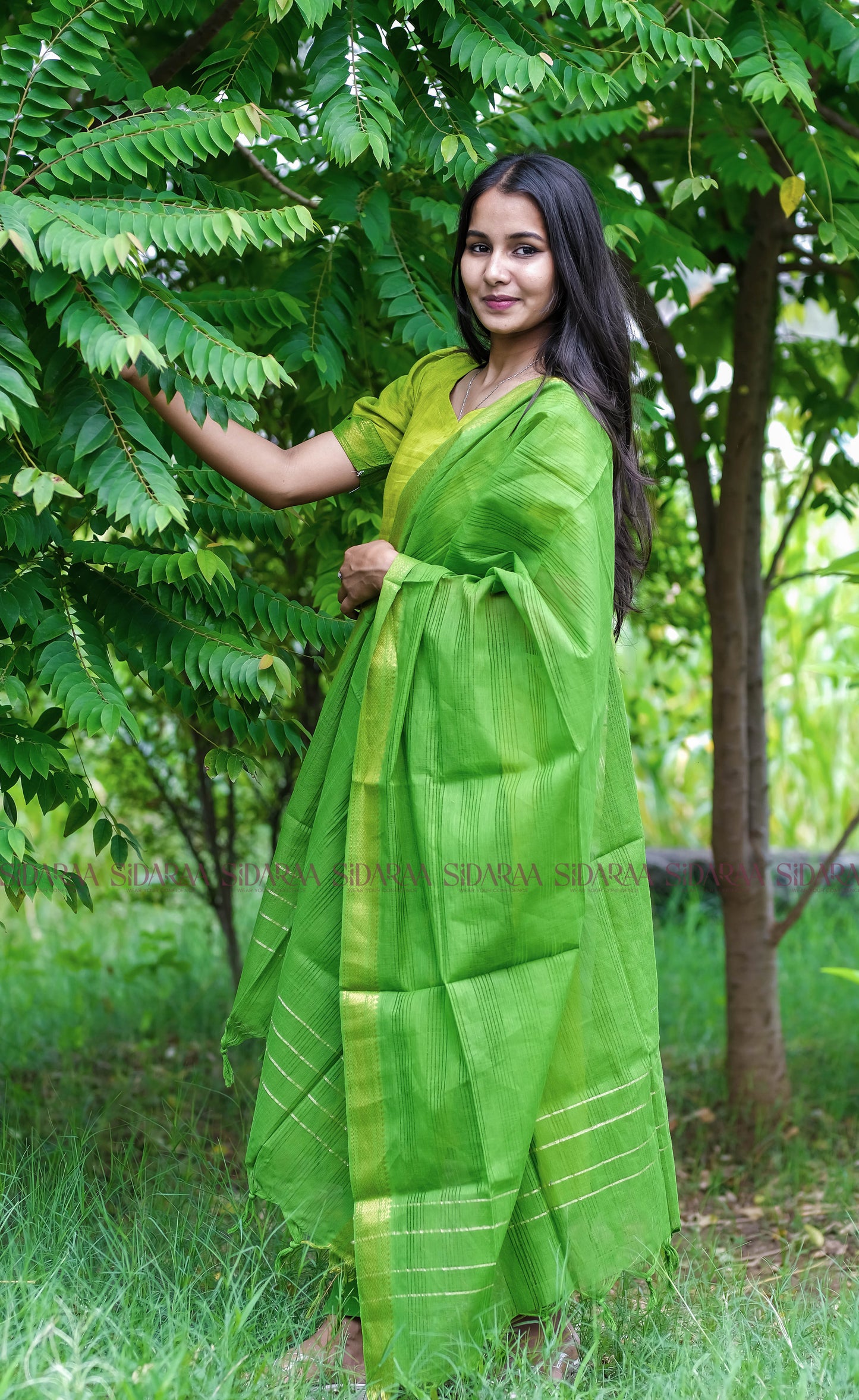 Mangalagiri Green Salwar Set - ST-023