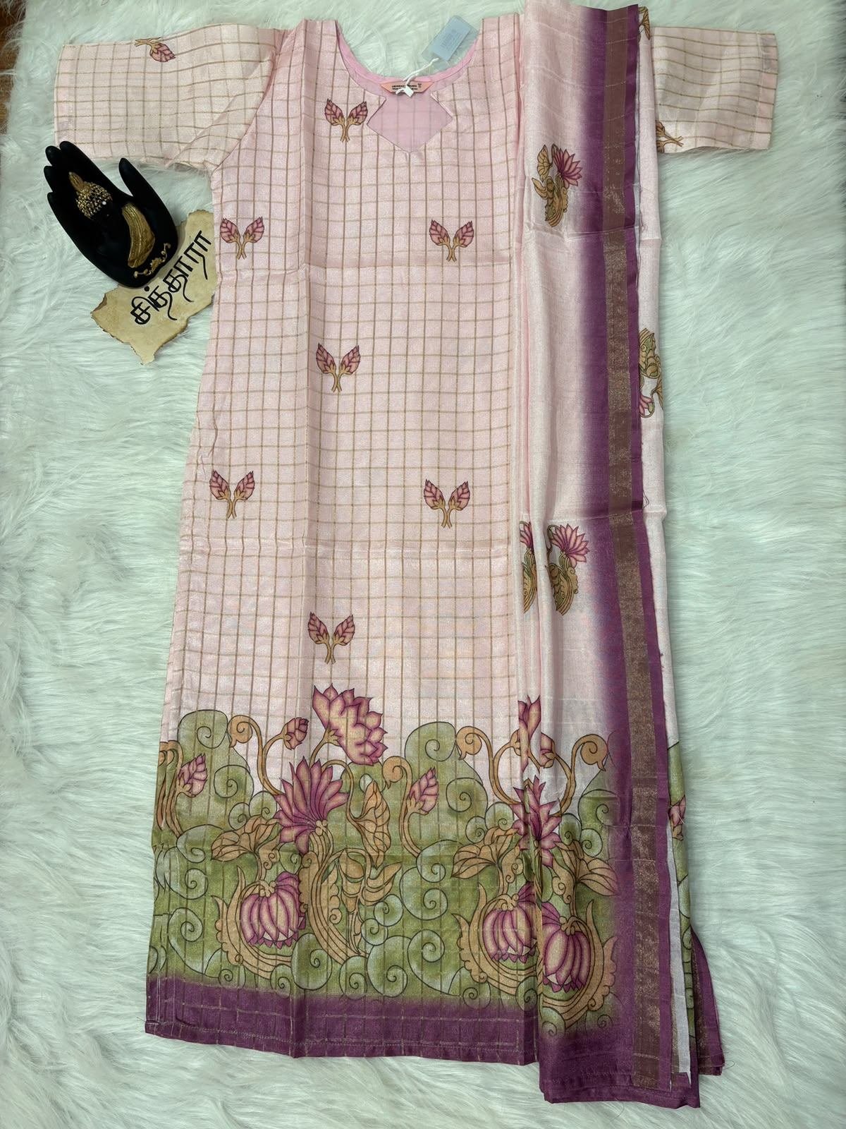 Rosy Check (Top & Shawl)