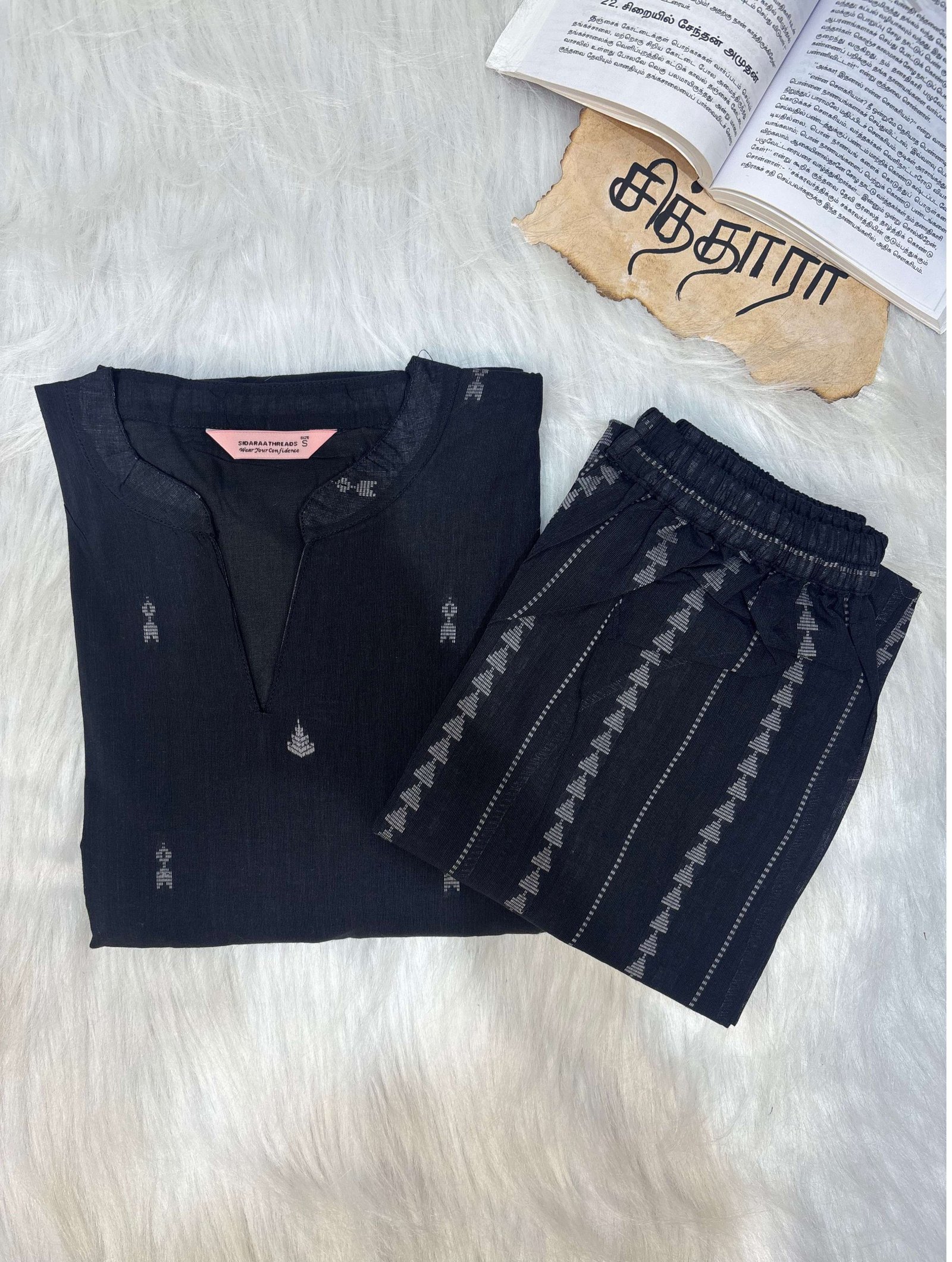 Handloom Black Coord Set ST-202